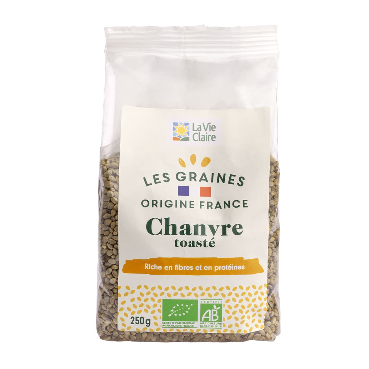 Graines de chanvre toastées bio