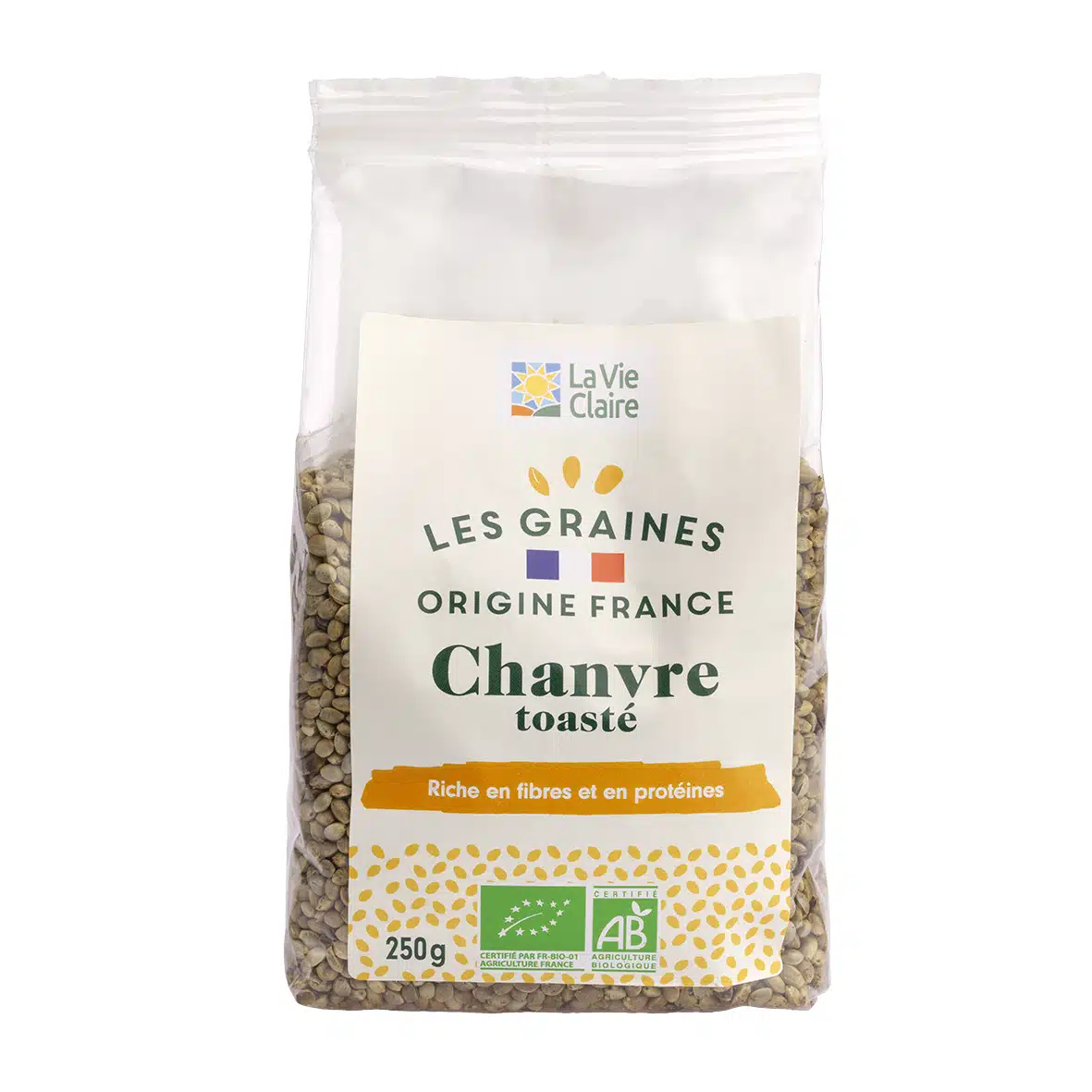 Graines de chanvre toastées bio