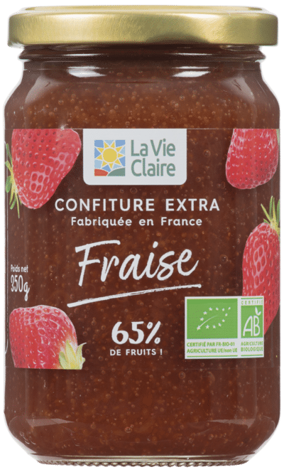 Confiture extra de fraise bio