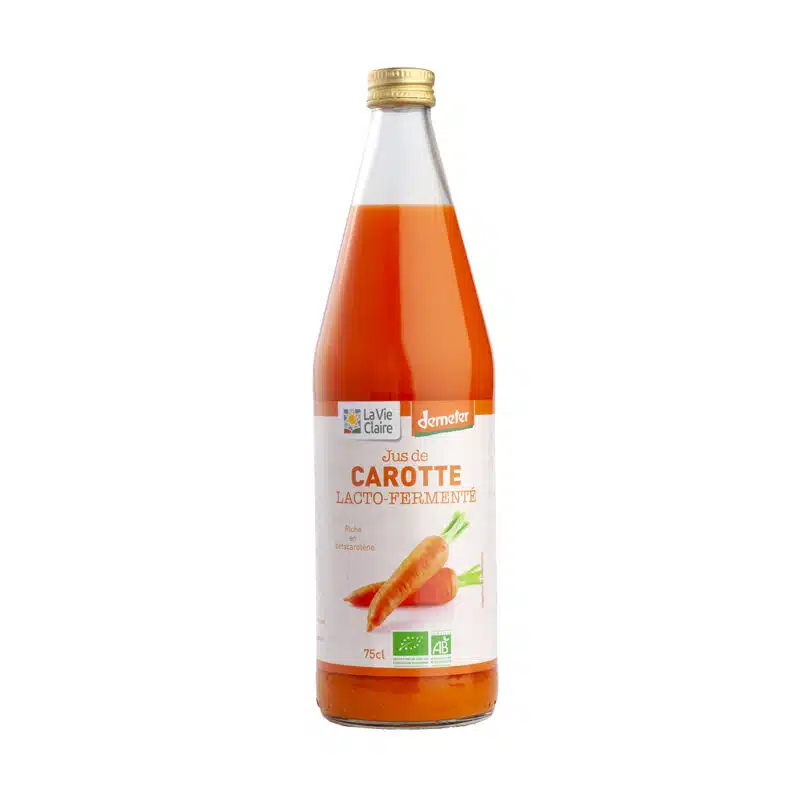 Jus de carotte fermenté bio