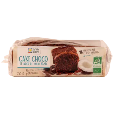 Cake au chocolat et à la noix de coco bio