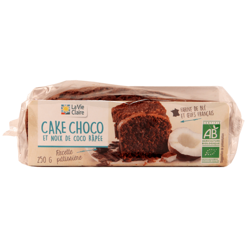 Cake au chocolat et à la noix de coco bio