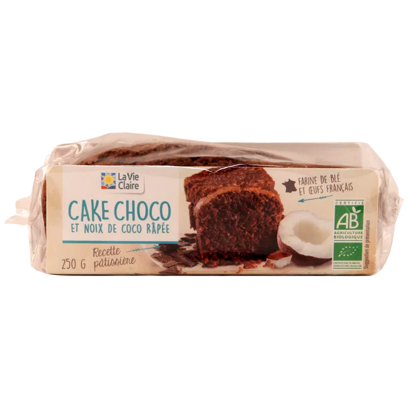 Cake au chocolat et à la noix de coco bio