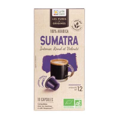 Capsules de café pure origine Sumatra bio