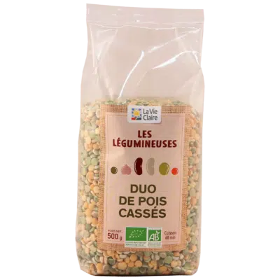 Duo de pois cassés bio