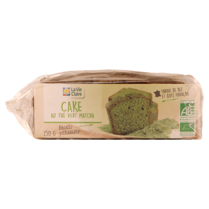 Cake au thé Matcha bio