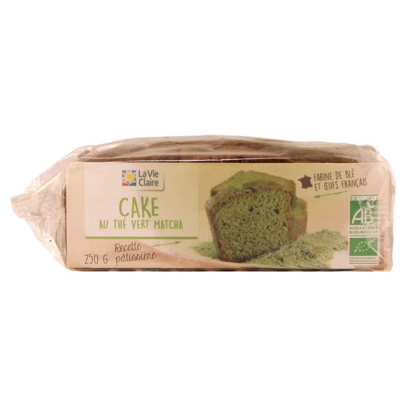 Cake au thé Matcha bio