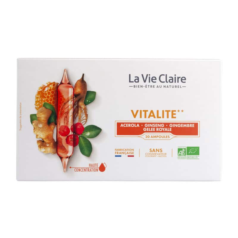 Vitalité - 20 ampoules bio