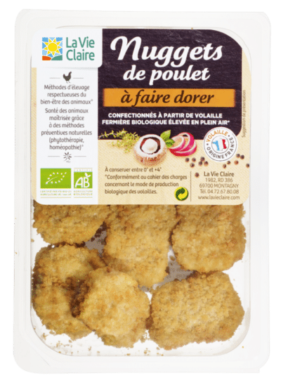 Nuggets de poulet bio