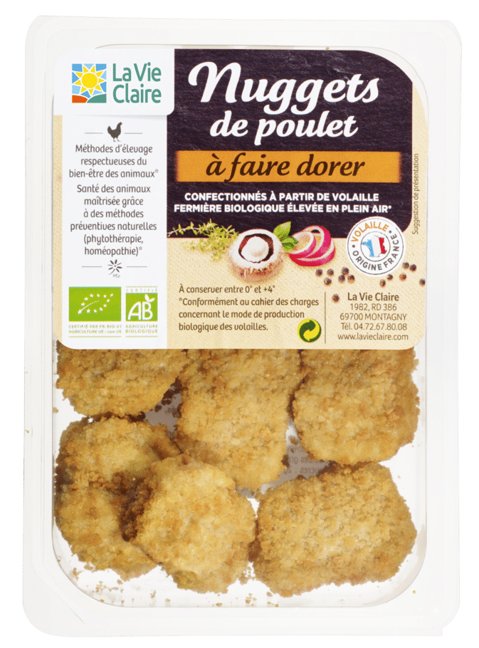 Nuggets de poulet bio