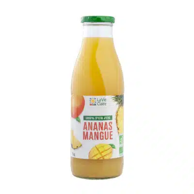 Pur jus d'ananas mangue 75cl bio.