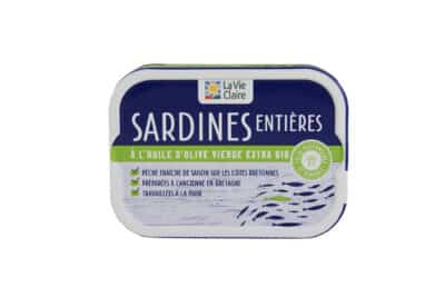 Sardines entières à l'huile d'olive bio