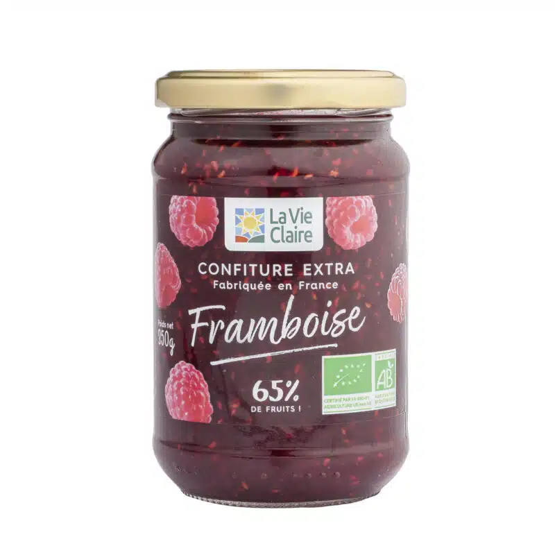 Confiture extra de framboise bio