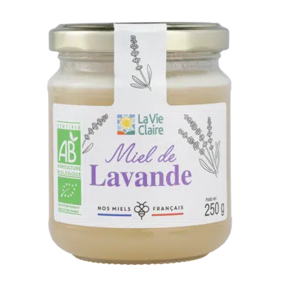 Miel de lavande de France biologique.