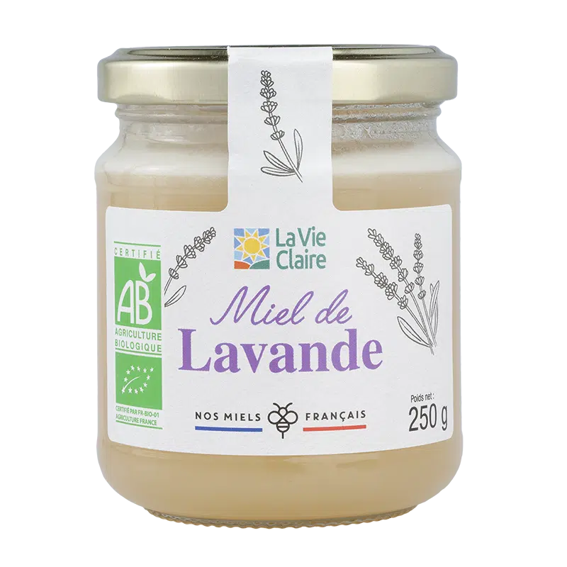 Miel de lavande de France biologique.