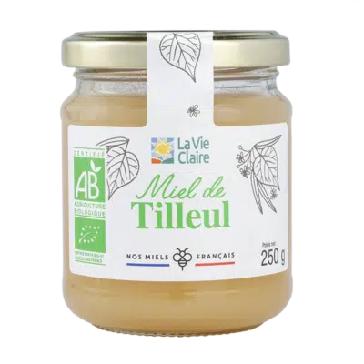 Miel de tilleul de France biologique.