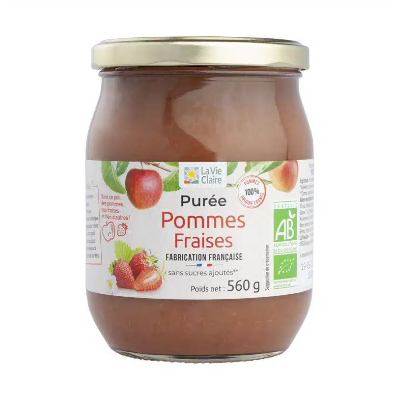 Purée pomme fraise bio...