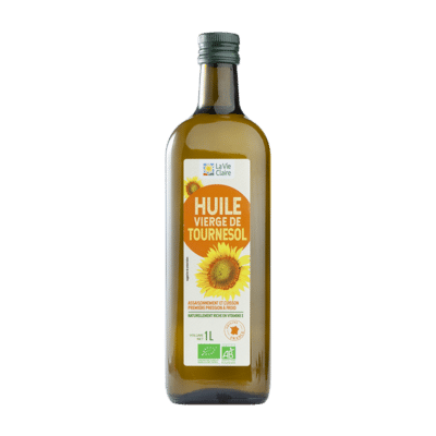 Huile de tournesol vierge biologique