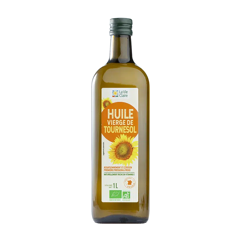 Huile de tournesol vierge biologique