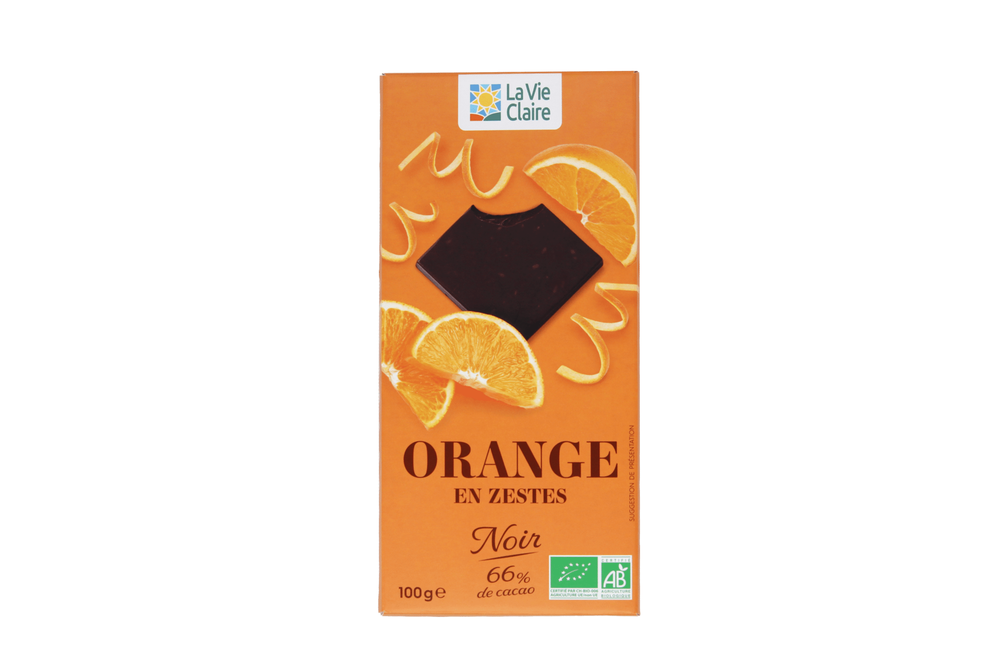 Chocolate with candied orange peel