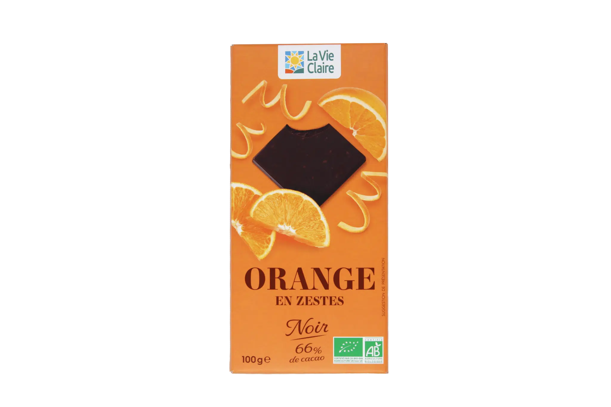 Chocolate with candied orange peel