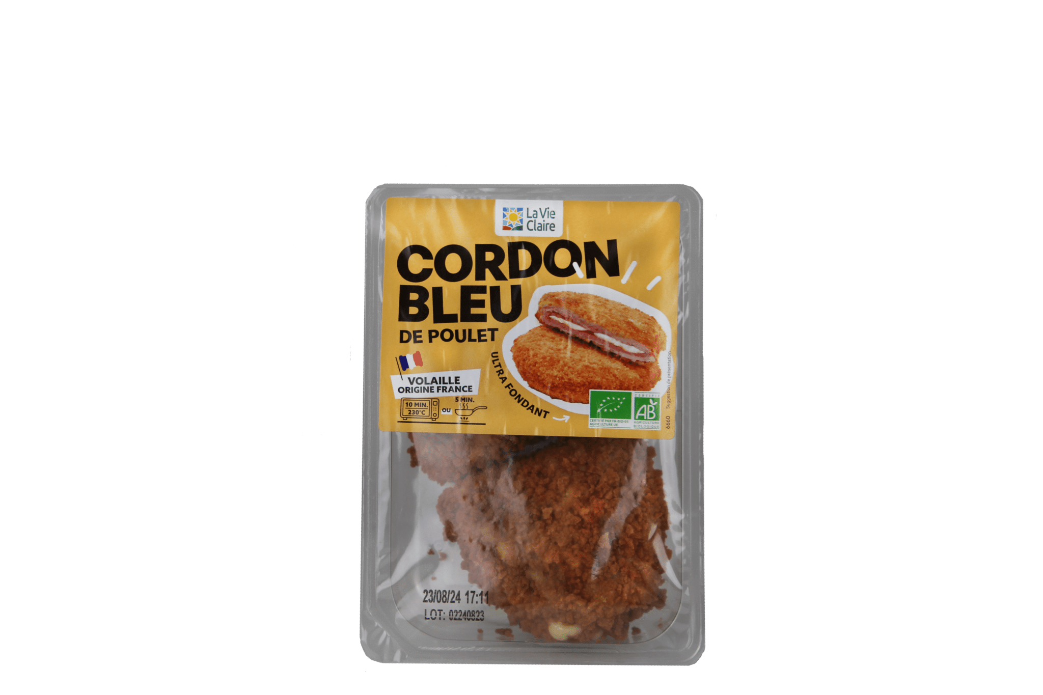 Cordon bleu de poulet bio