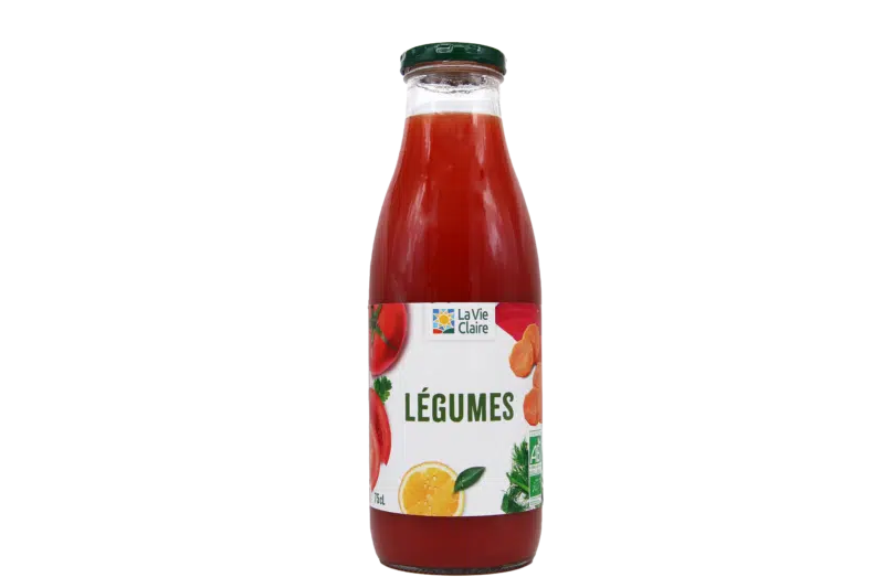 Jus de legumes bio.