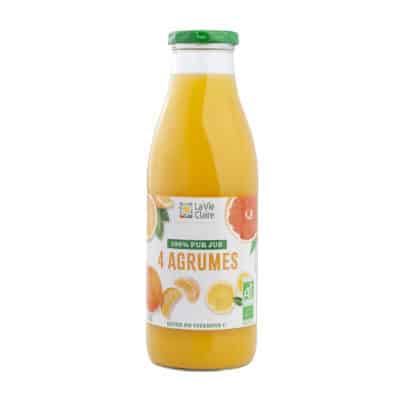 Pur jus 4 agrumes 75cl bio.