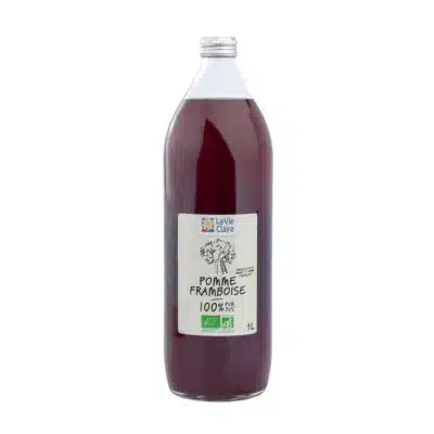 Pur jus de pomme framboise 1l bio.