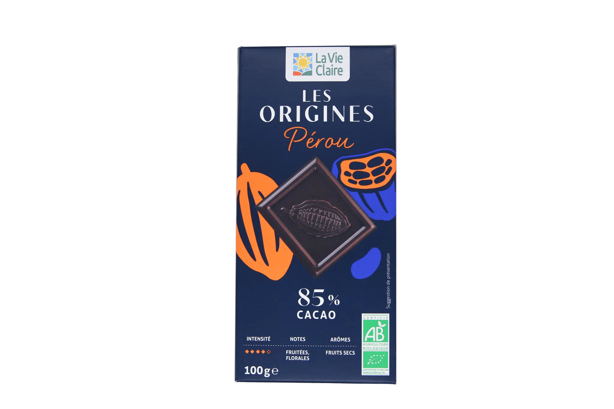 Tablette de chocolat noir