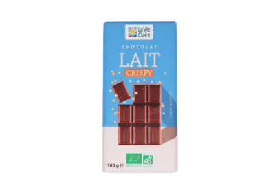 Tablette chocolat au lait crispy bio