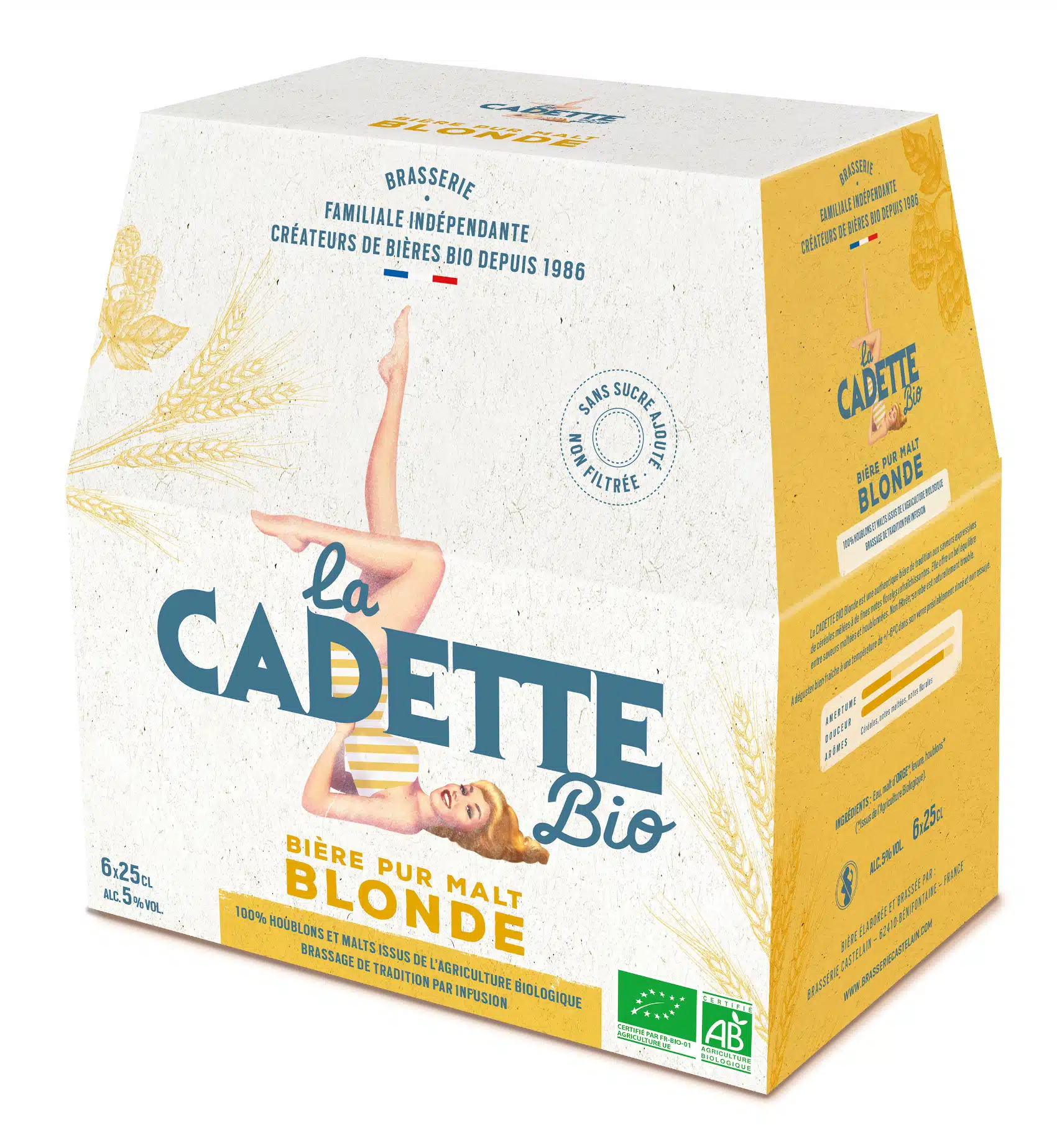 Bière blonde cadette bio 6x25cl