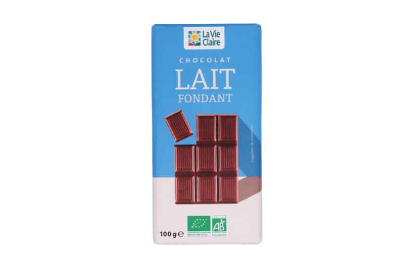 Tablette chocolat au lait bio