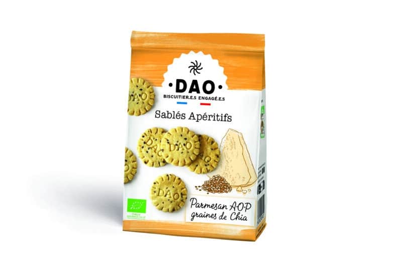 Sablés apéritifs Parmesan AOP et graines de chia