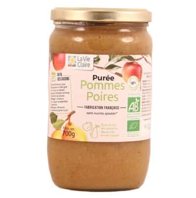 Purée pommes poires bio