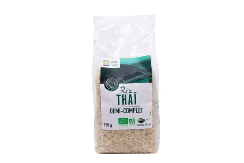 Riz thai demi complet 500g bio.