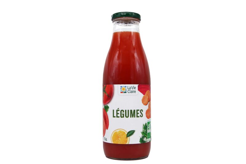 Jus de legumes bio.