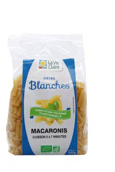 Macaronis blancs bio