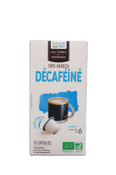 Capsules de café decaféiné bio