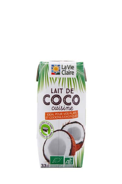 Lait coco cuisine bio