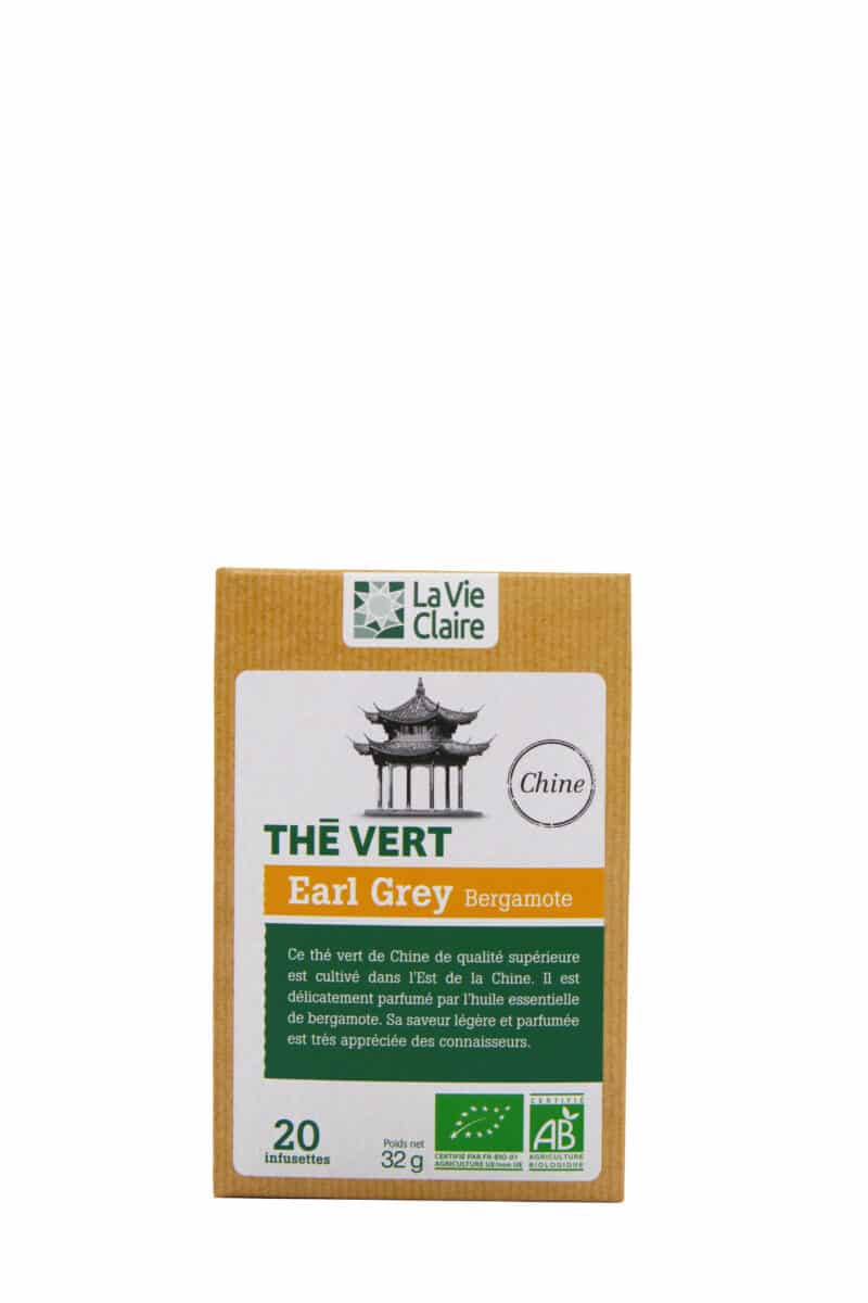 Thé vert Earl Grey bio