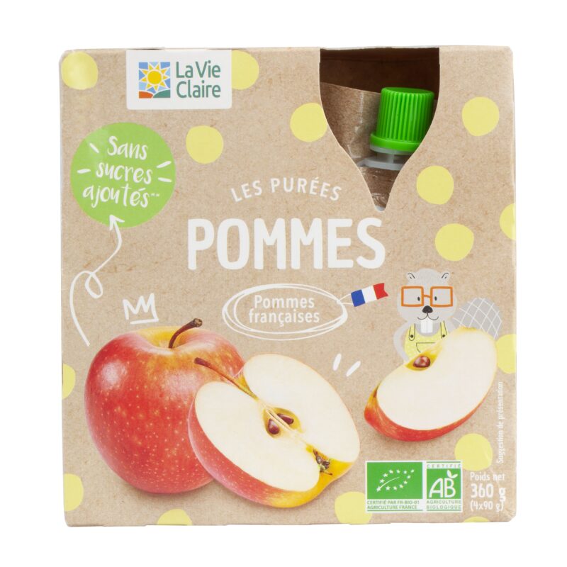 Purée de pommes bio