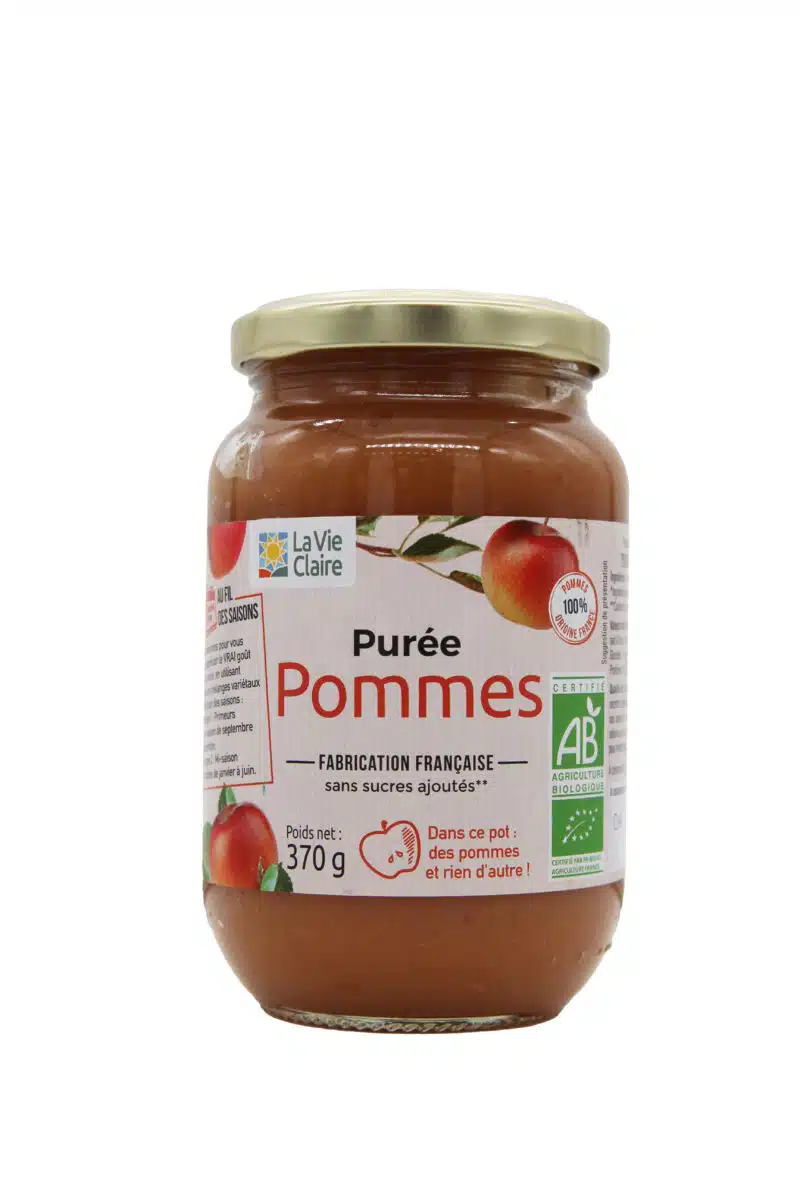 Purée de pommes bio