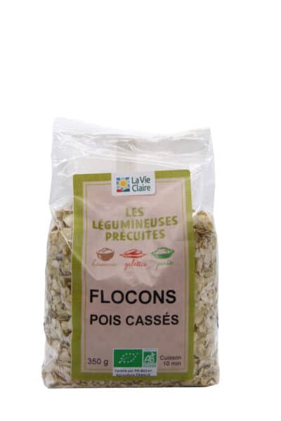 Flocons précuits pois cassés bio