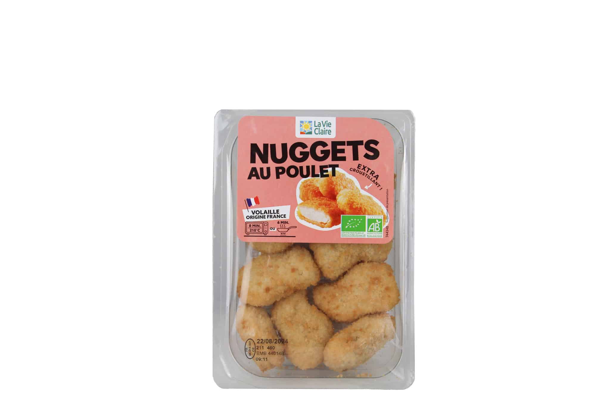 Nuggets de poulet bio