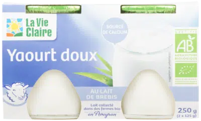 Yaourt doux de brebis 2x125g