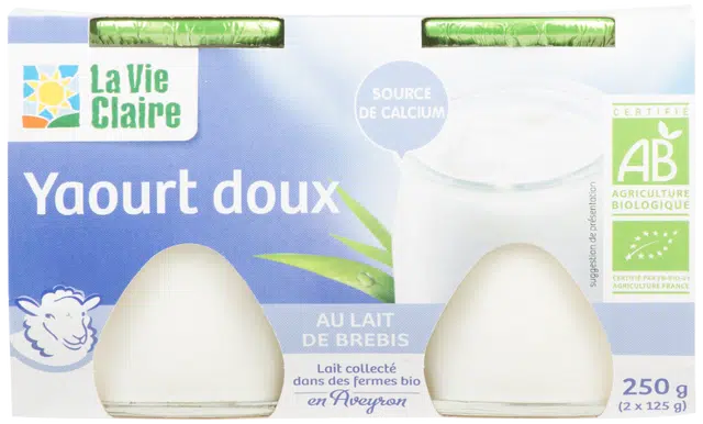 Yaourt doux de brebis 2x125g