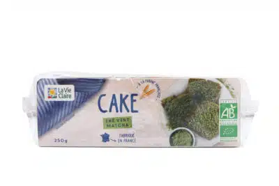 Cake au thé Matcha bio