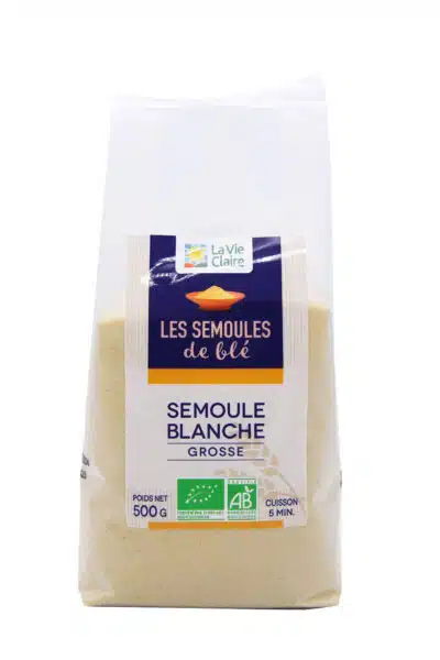 Semoule de blé grosse demi-complète bio