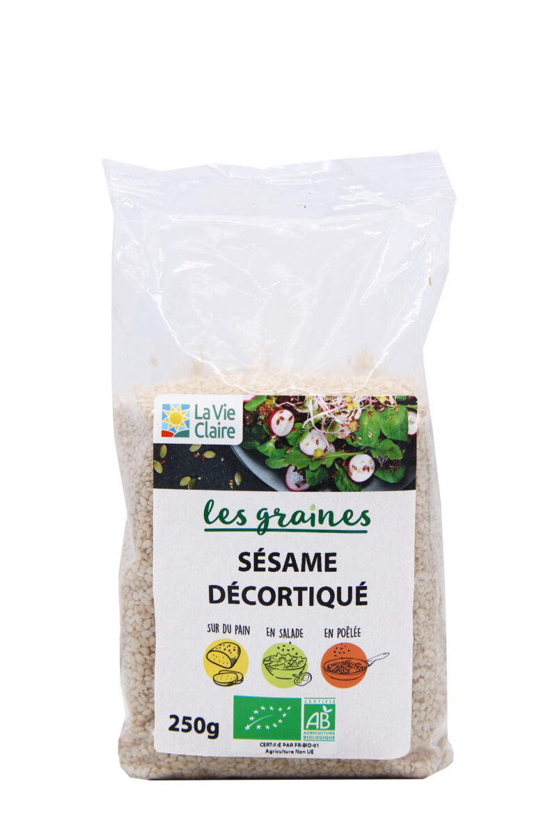 Graines de sésame décortiquées bio